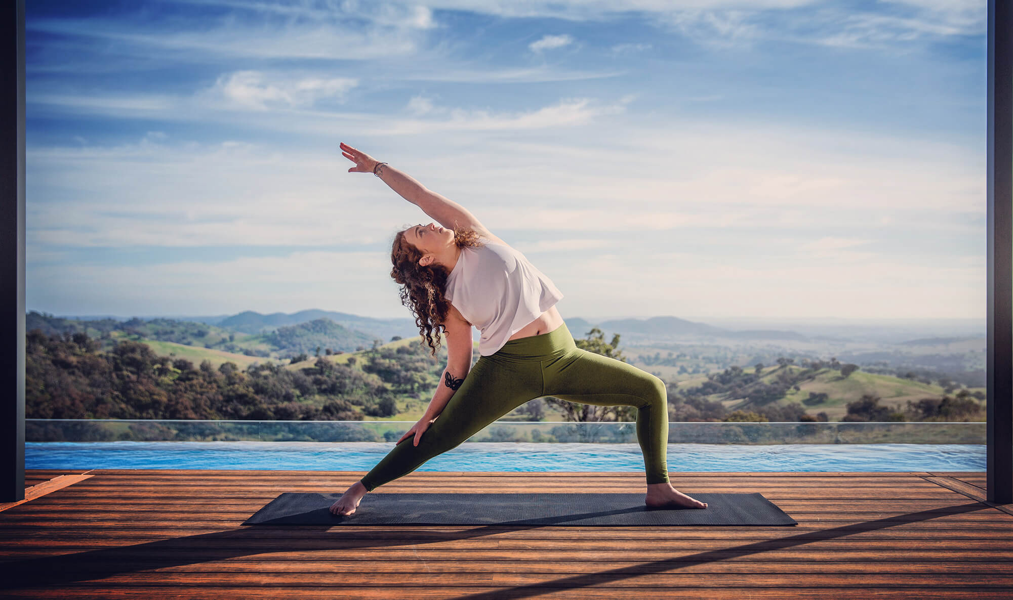 Get in a sunrise yoga session in Mudgee's most ideal spot: overlooking the crystal blue waters of our infinity pool. Take a short walk or make use of bike hire to get to the town centre, or try one of the guided tours around the region. We recommend Lowe Winery for their amazing hatted on-site restaurant, Zin's House.