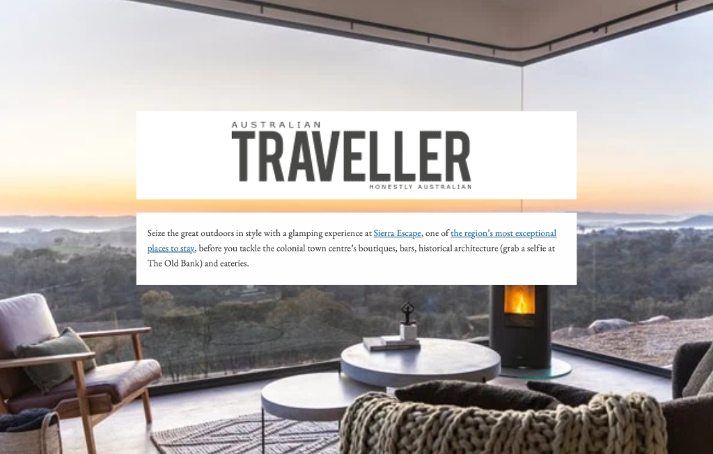 Australian Traveller Mudgee Article